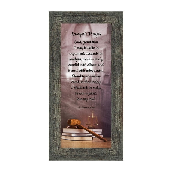 Law School Gifts for Lawyer, Lawyer Gifts for Women, Law Office Art, Attorney Gifts for Men, Gift for Law Student, Law school Graduation Gifts, St Thomas Moore Lawyer's Prayer Office Decorations, 7443