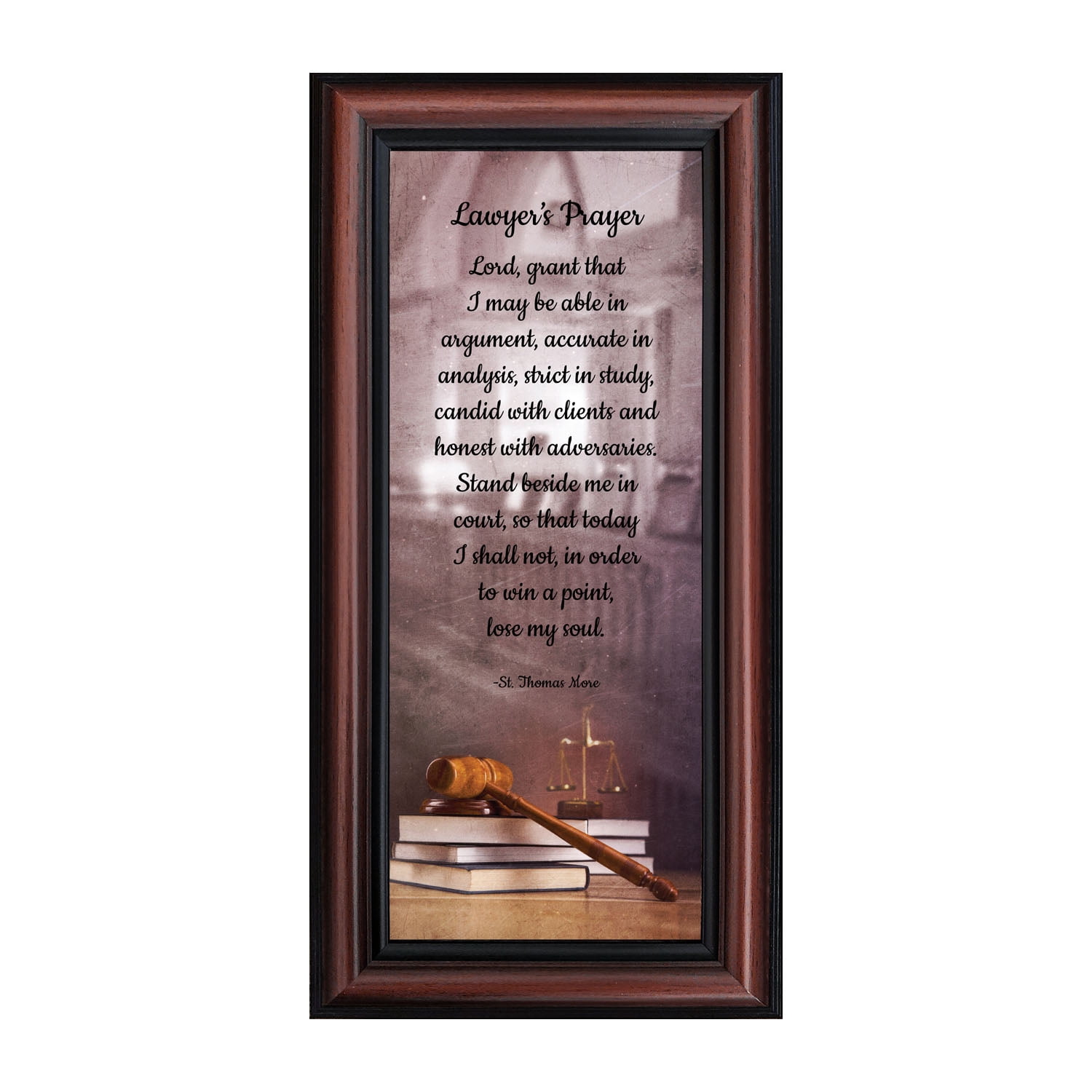Law School Gifts for Lawyer, Lawyer Gifts for Women, Law Office Art, Attorney Gifts for Men, Gift for Law Student, Law school Graduation Gifts, St Thomas Moore Lawyer's Prayer Office Decorations, 7443