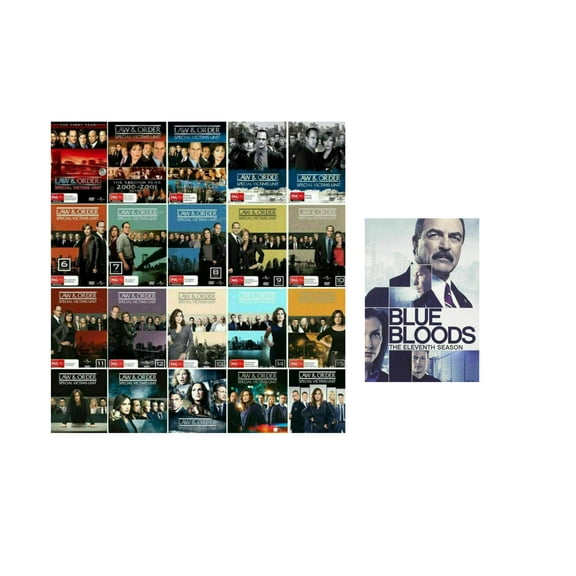 Law and Order SVU Special Victims Unit Complete Series Seasons 1-22 DVD + Free Bonus Blue Bloods season 11 DVD