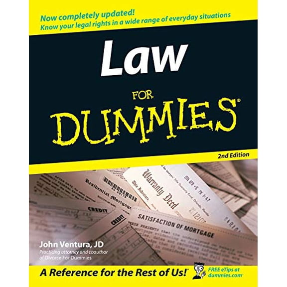 Pre-Owned Law for Dummies (Paperback) 0764558307 9780764558306