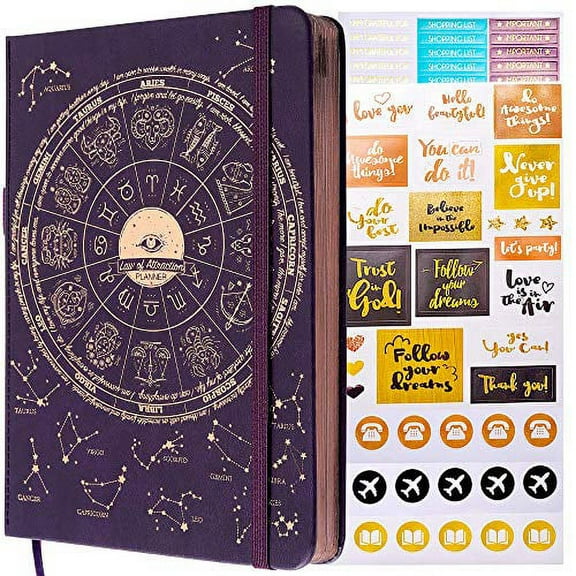 Law of Attraction Planner Life Organizer Planner & Appointment Book, Purple, 5.8" x 8.3", 248 Pages