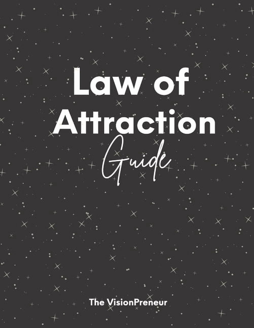 Law of Attraction Workbook, Vision Board, Manifestation, 8.5 x 11 Workbook, (Paperback)