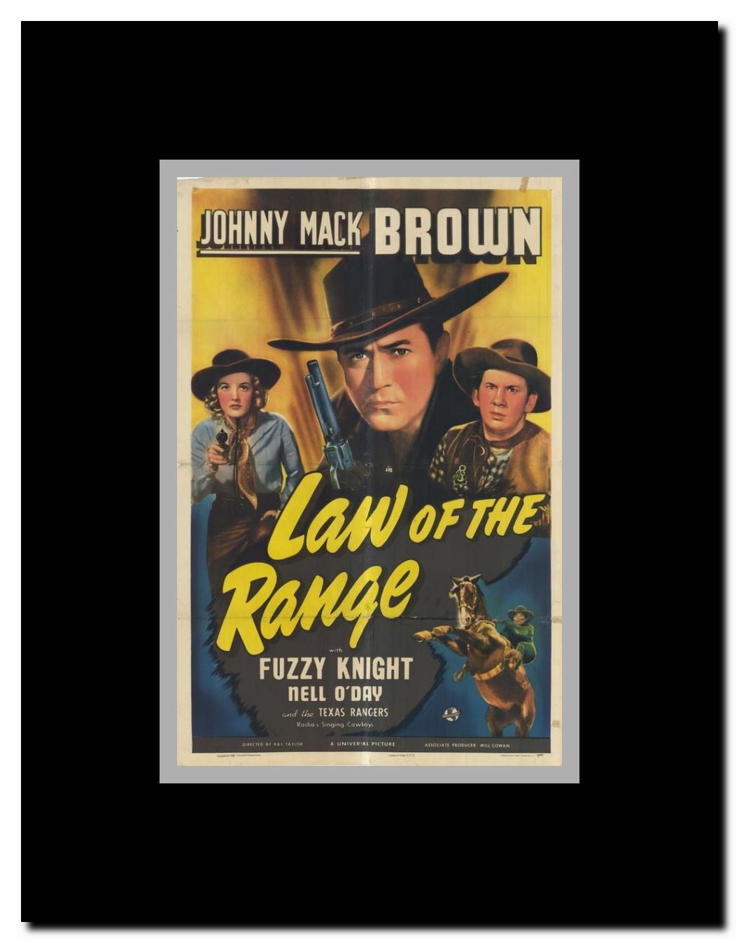 Law of the Range Framed Movie Poster