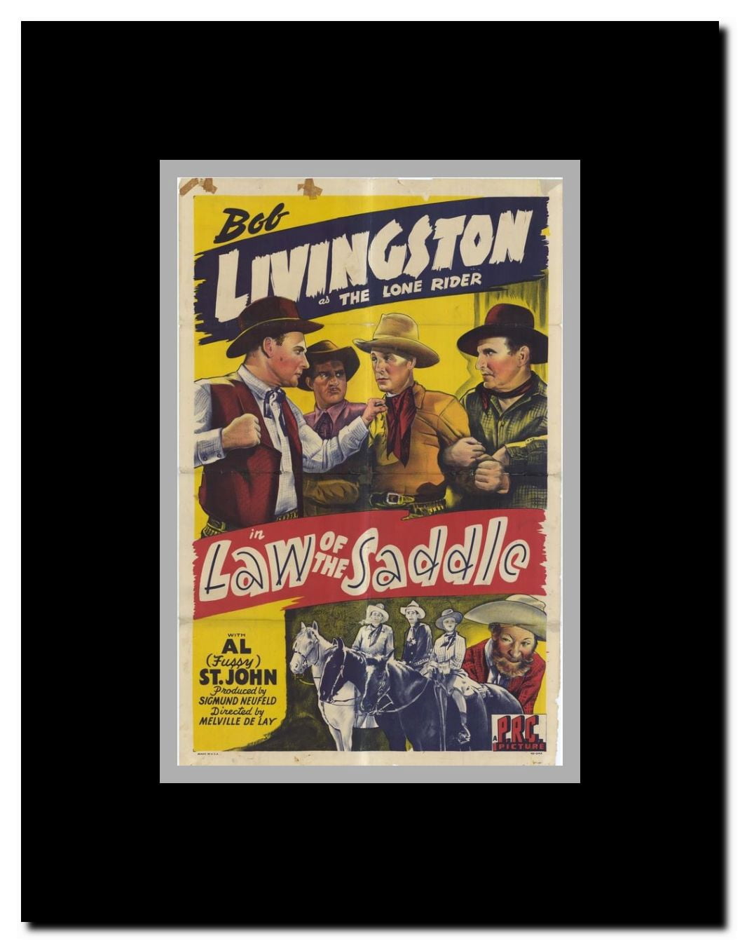 Law of the Saddle Framed Movie Poster