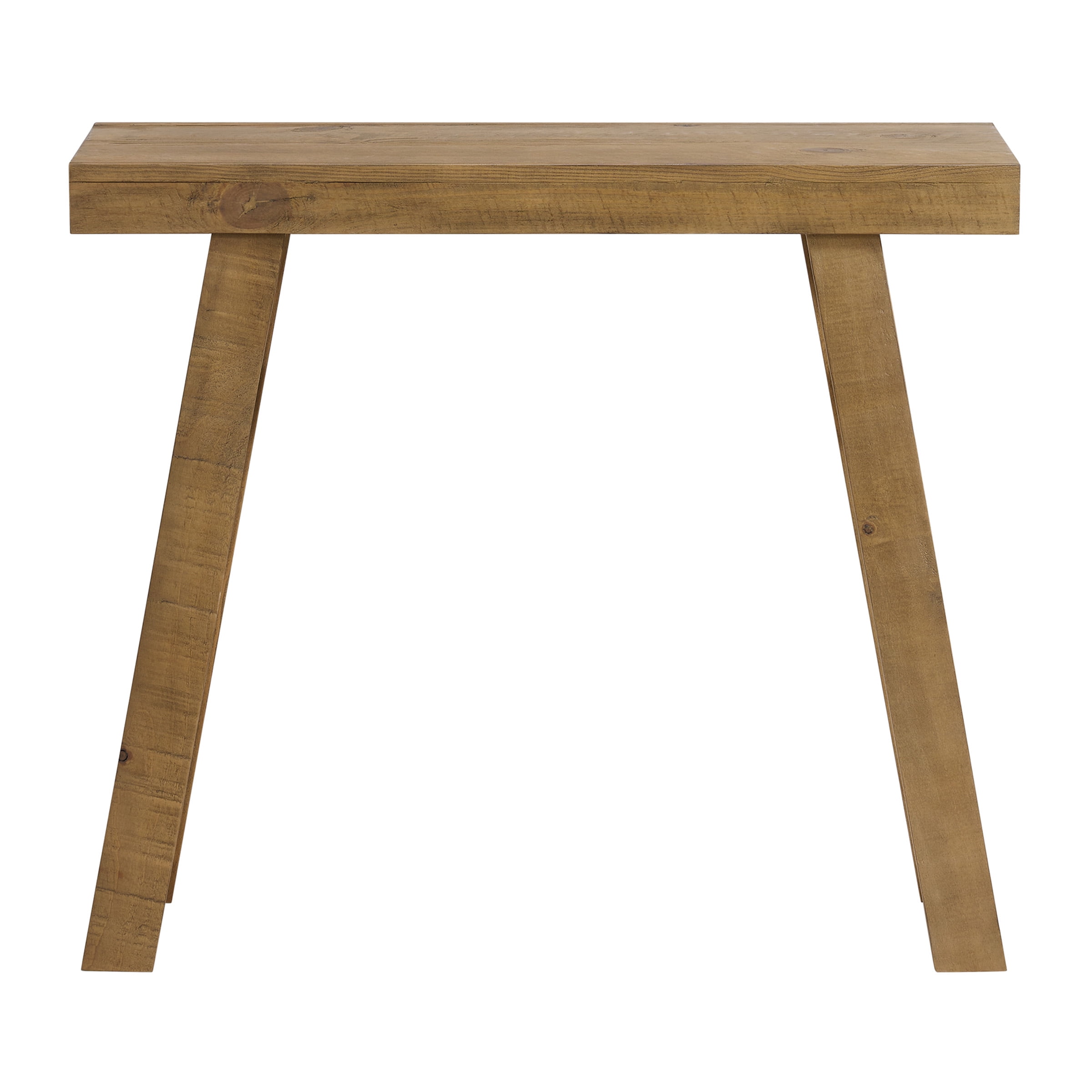 Alaterre Furniture Lawas Solid Wood Console Table - 36 Inch Small Entryway Table (Oak)