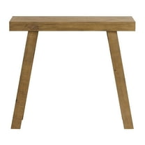 Alaterre Furniture Lawas Solid Wood Console Table - 36 Inch Small Entryway Table (Oak)