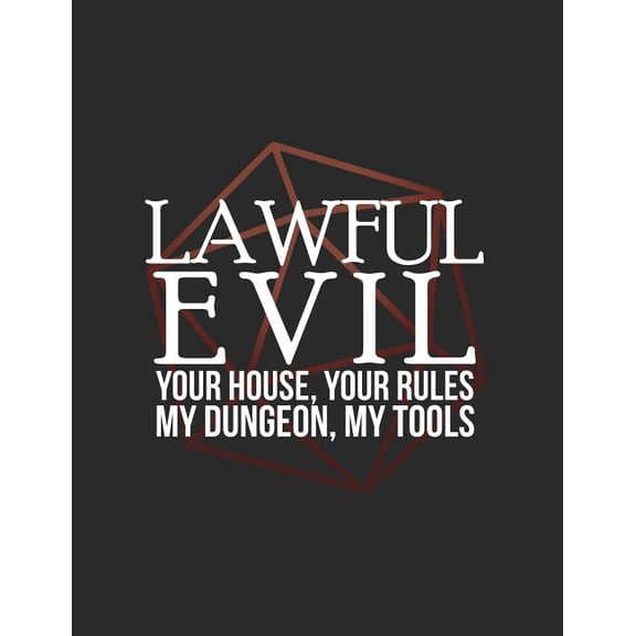 Lawful Evil : RPG Alignment Themed Mapping and Notes Note (Paperback)