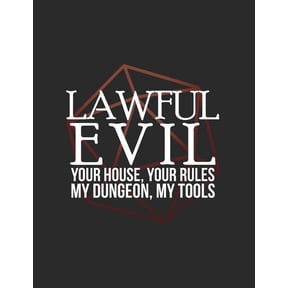 Lawful Evil: RPG Alignment Themed Mapping and Notes Note Paperback 1726635805 9781726635806 Cutiepie Mapping