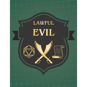 Lawful Evil: RPG Themed Mapping and Notes Book - Dark Green Theme Paperback 1790645670 9781790645671 PuddingPie Notebooks