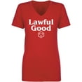 thumbnail image 1 of Lawful Good Womens V-Neck T-Shirt, 1 of 2