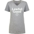 thumbnail image 1 of Lawful Good Womens V-Neck T-Shirt, 1 of 3