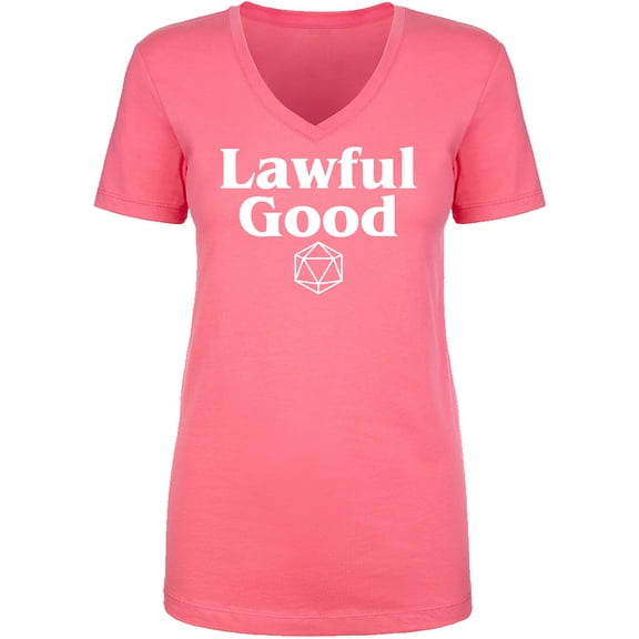 Lawful Good Womens V-Neck T-Shirt