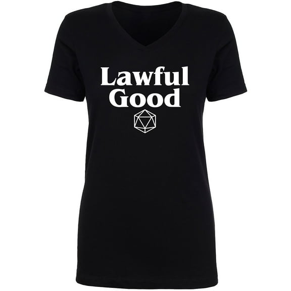 Lawful Good Womens V-Neck T-Shirt