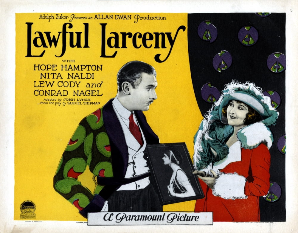 Lawful Larceny Canvas Art - (28 x 22)