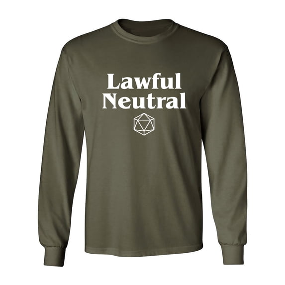 Lawful Neutral Adult Long Sleeve T-shirt