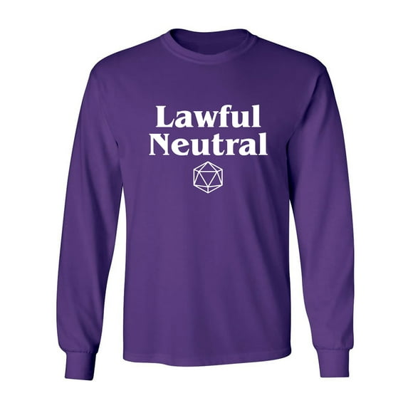Lawful Neutral Adult Long Sleeve T-shirt