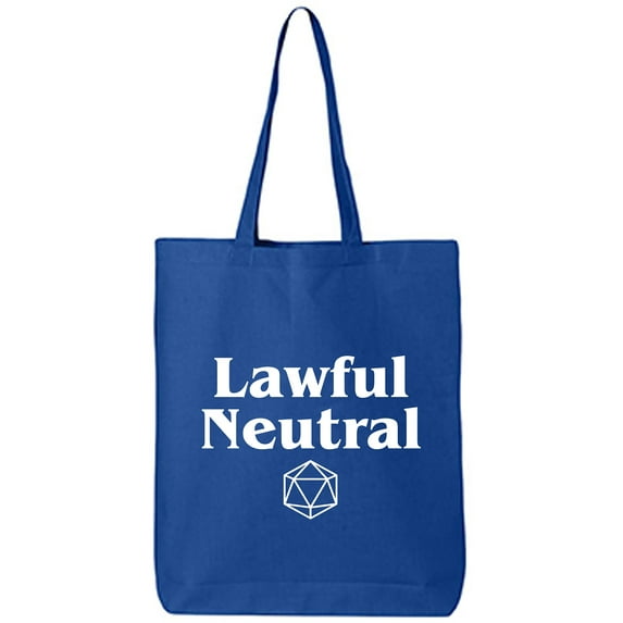 Lawful Neutral Cotton Canvas Tote Bag