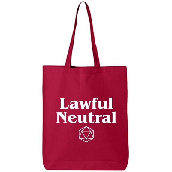 Lawful Neutral Cotton Canvas Tote Bag