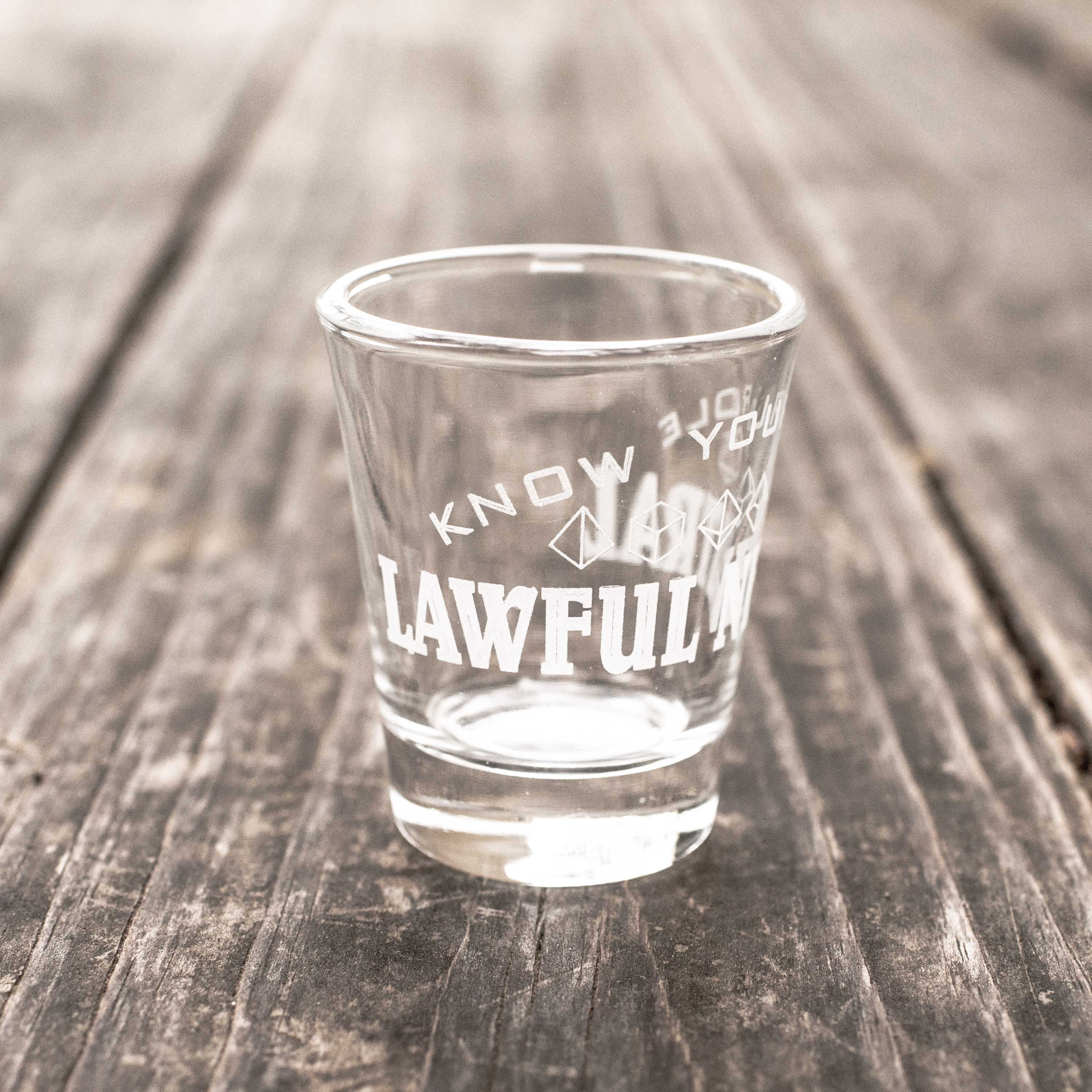 2oz Chaotic Evil - Know Your Role - Shot Glass 2oz Chaotic Evil - Know Your Role - Shot Glass