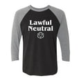 thumbnail image 1 of Lawful Neutral Unisex 3/4 Sleeve Baseball Raglan Tee, 1 of 3