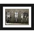 thumbnail image 1 of Lawhorn, Courtney 14x11 Black Ornate Wood Framed with Double Matting Museum Art Print Titled - Zebra Butts, 1 of 4