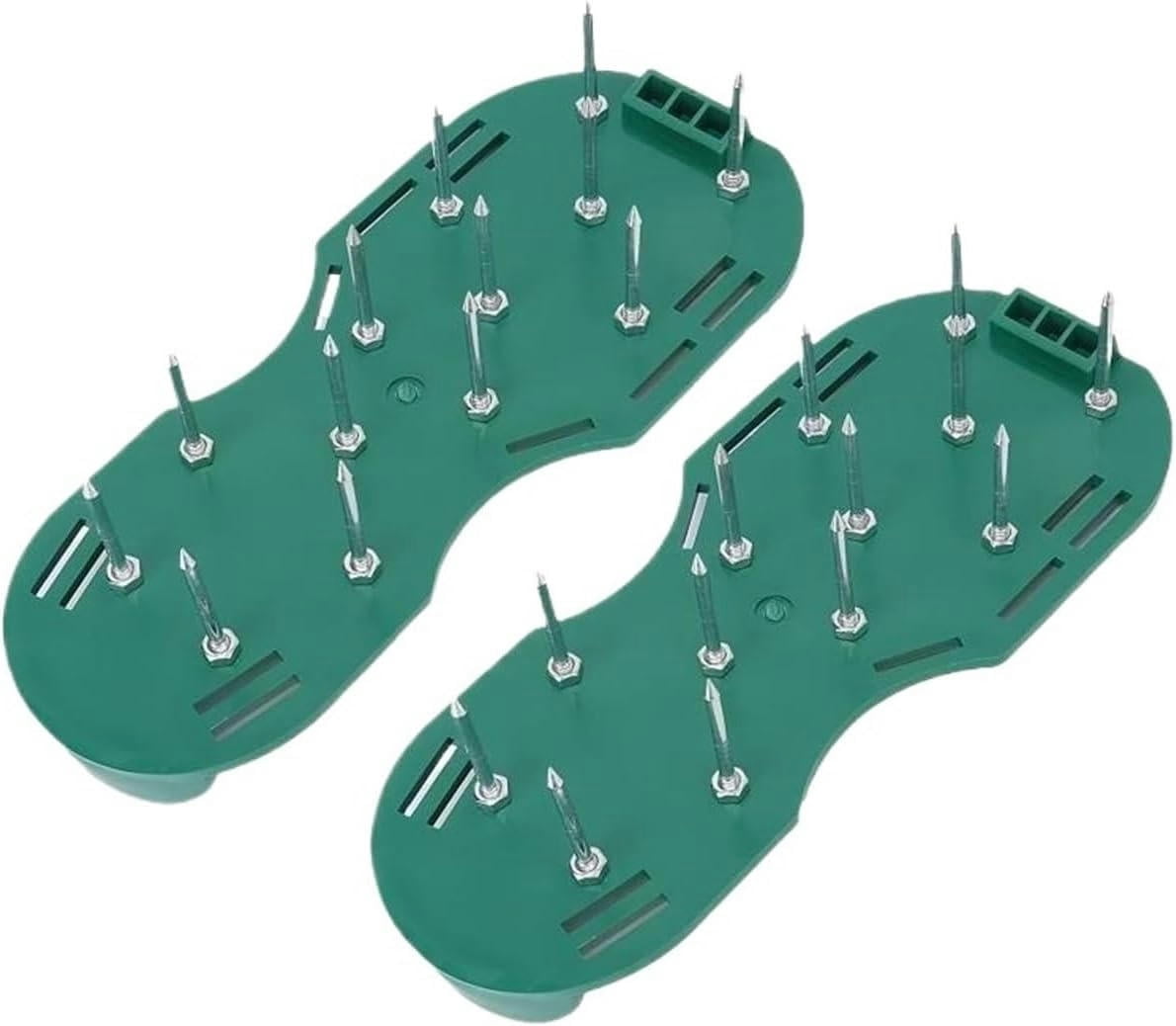 Lawn Aerator Garden Lawn Aerator Shoes Garden Scarifier Shoes Cultivator Scarification Nail Tool Lawn Aerator Spikes Shoes Tools(Black)
