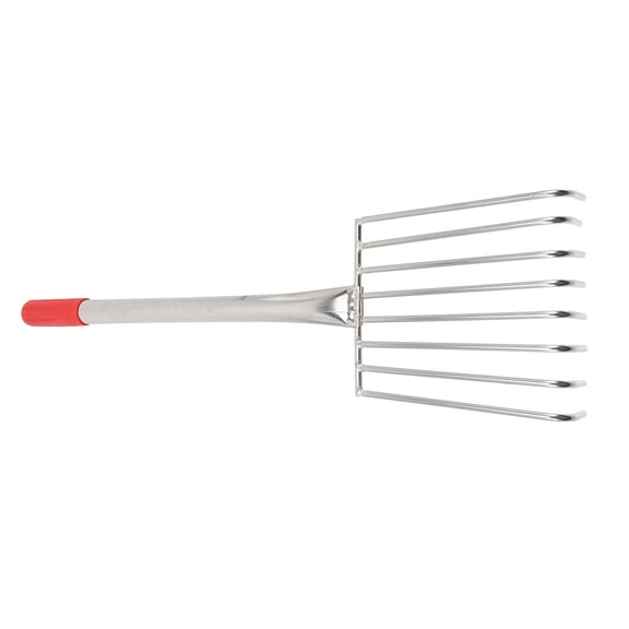 FELTECHELECTR Rake Silver 1Set 22.01x5.70x1.77in Stainless Steel For Gardening And Hunting