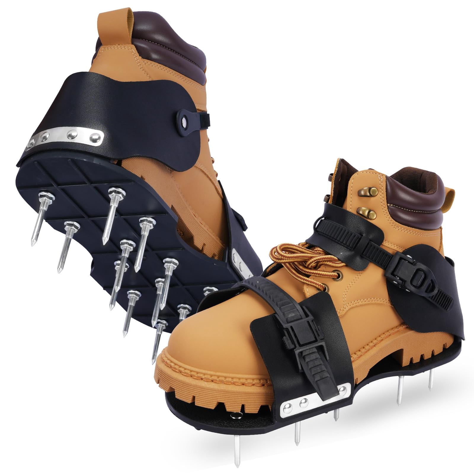 Lawn Aerator Shoes For Grass Aeration Spike Aerating (buckle)