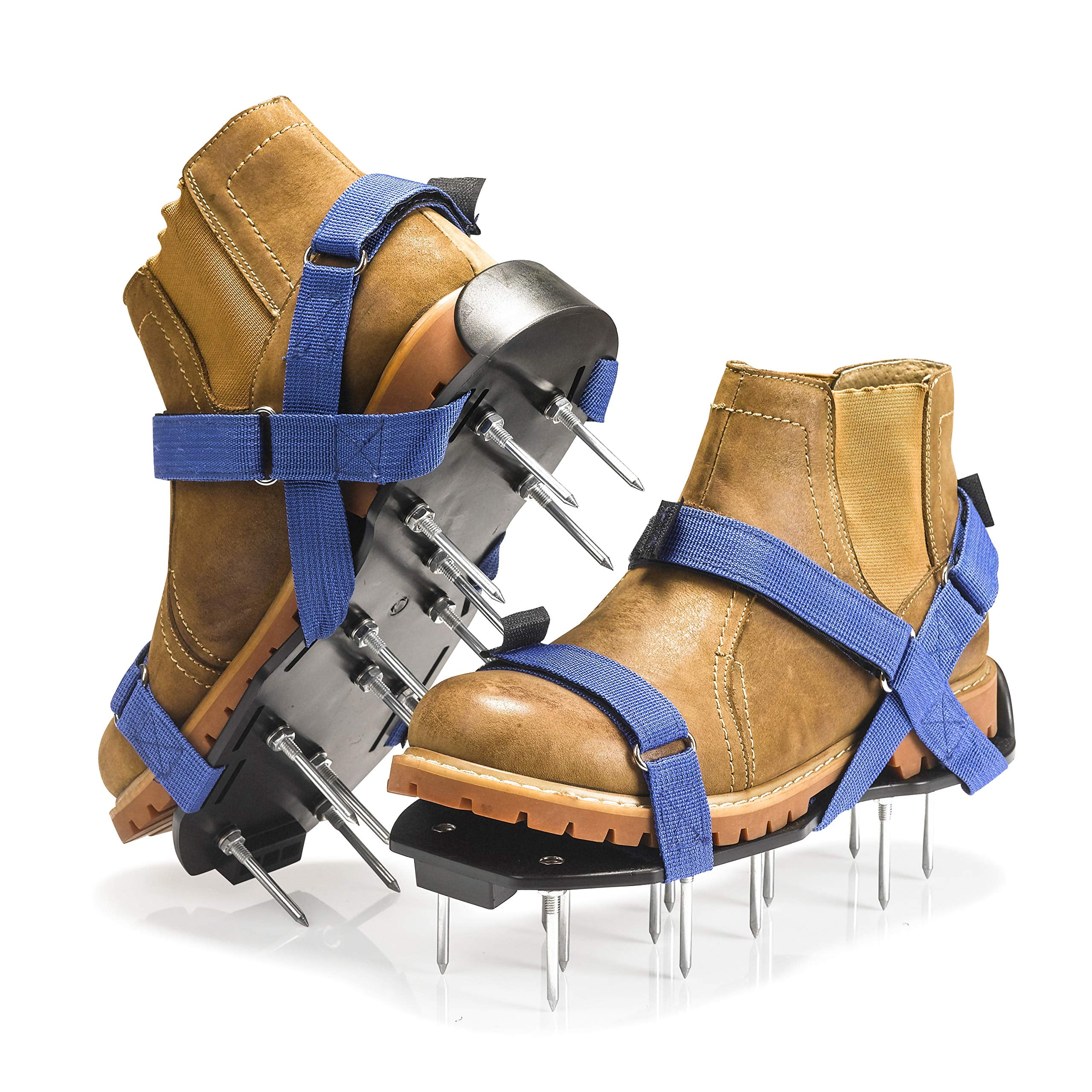 Lawn Aerator Shoes - Ready-to-use  Pre-assembled One-size-fits-all Gardening With X-strap Spike For And Yard Tools By Envygreen