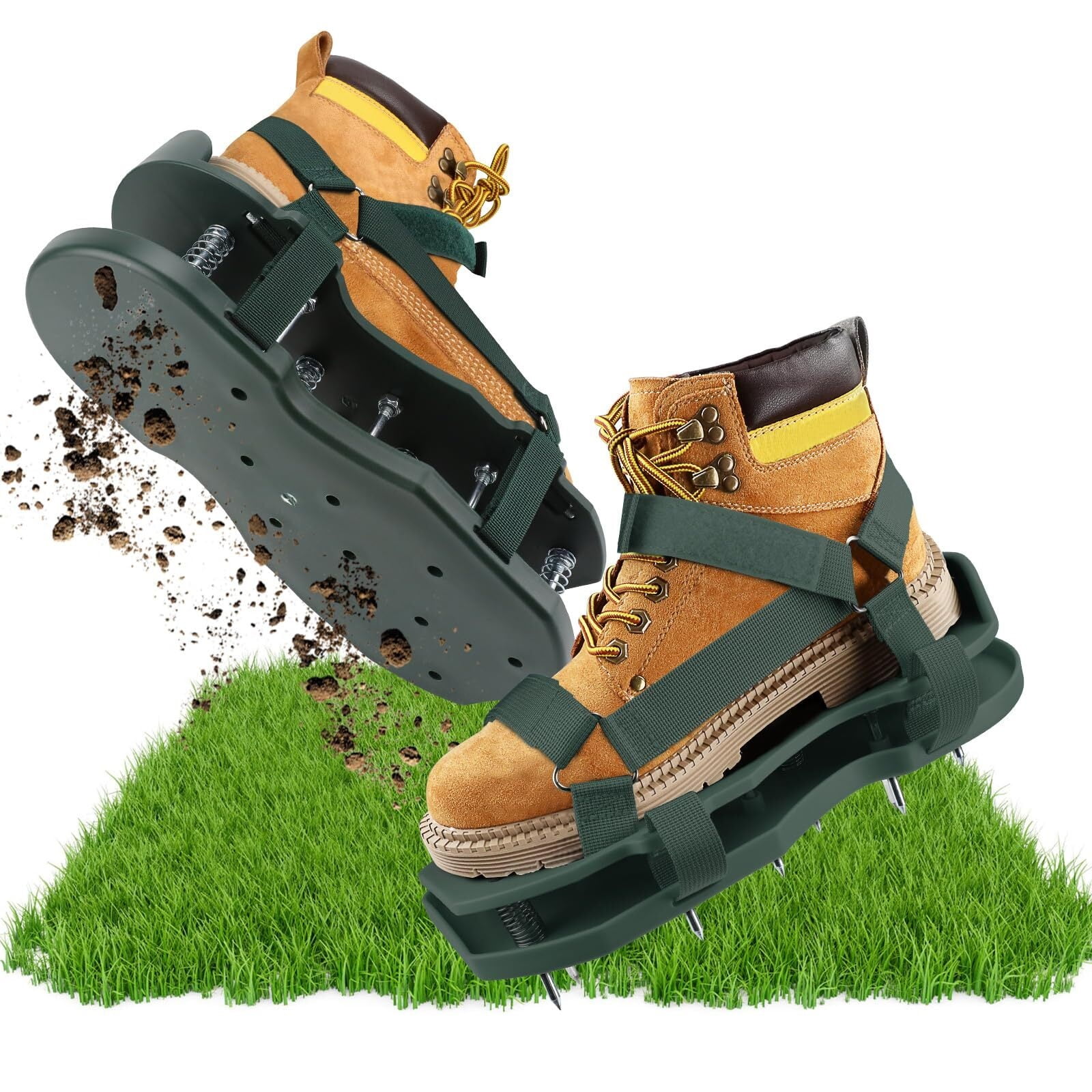 Lawn Aerator Shoes for Grass - Aerator Lawn Tool, Pre-Assembled ...