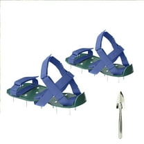 Lawn Aerator Shoes - Heavy Duty Spiked Sandals with 3mm Metal Spikes for Soil Aeration - Pre-Assembled One Size Fits All for Yard, Garden & Patio Grass Care