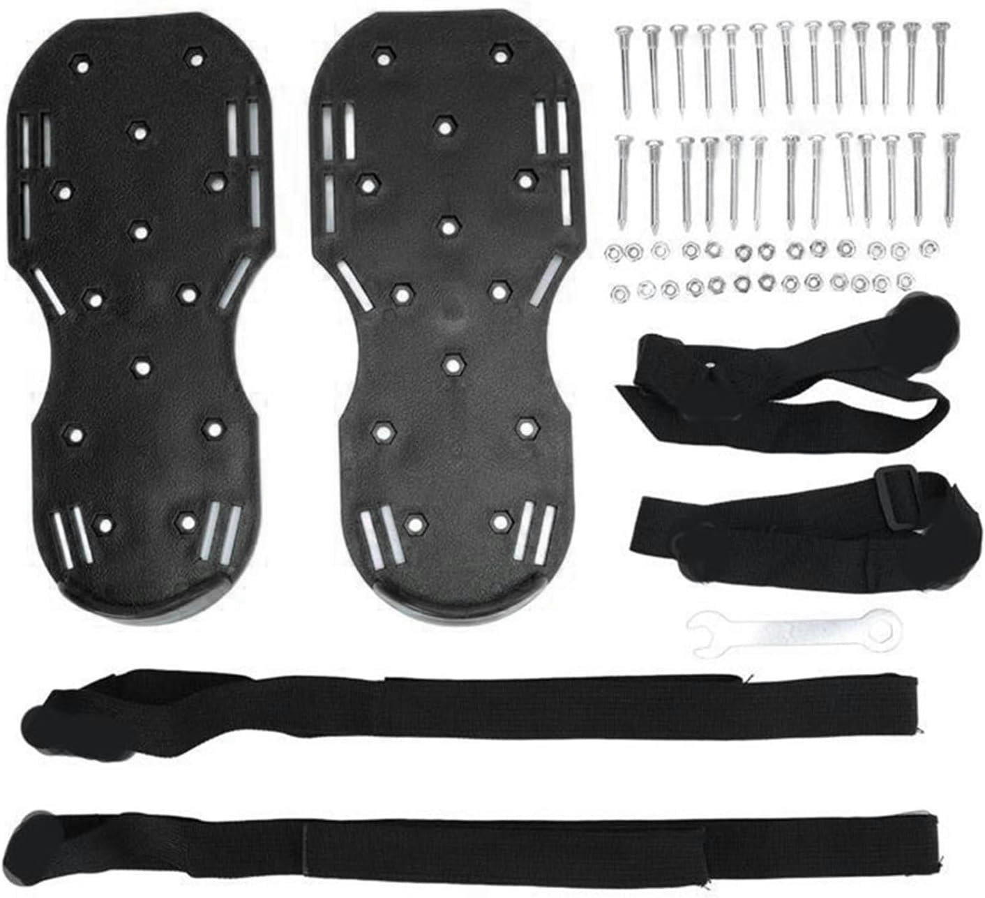 Lawn Aerator Tool 1/2set Garden Lawn Nail Shoes Loose Soil Tool Lawn Aerator Grass Spikes Shoes Self-Leveling Epoxy Yard Grass Cultivator(2PCS Green)