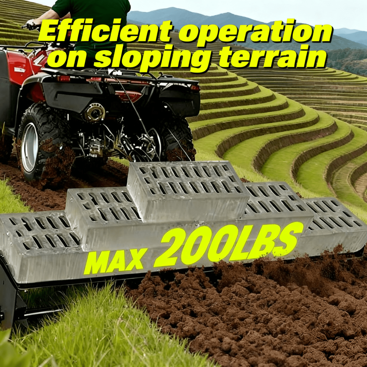 Tow Behind Lawn Aerator – 32" Heavy-Duty Core/Spike Aerator With Universal Hitch, Holds 100 Lbs Weight, For Tractors & ZTRs