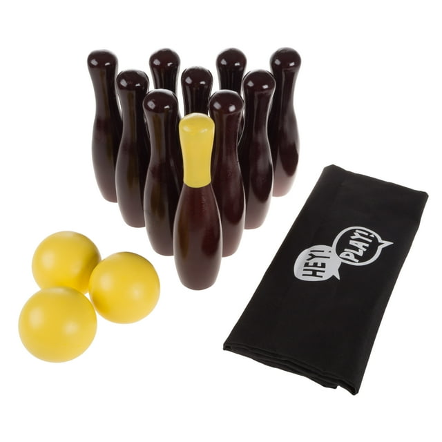 Lawn Bowling GameEnglish Skittles SetIndoor Outdoor Fun for Toddlers