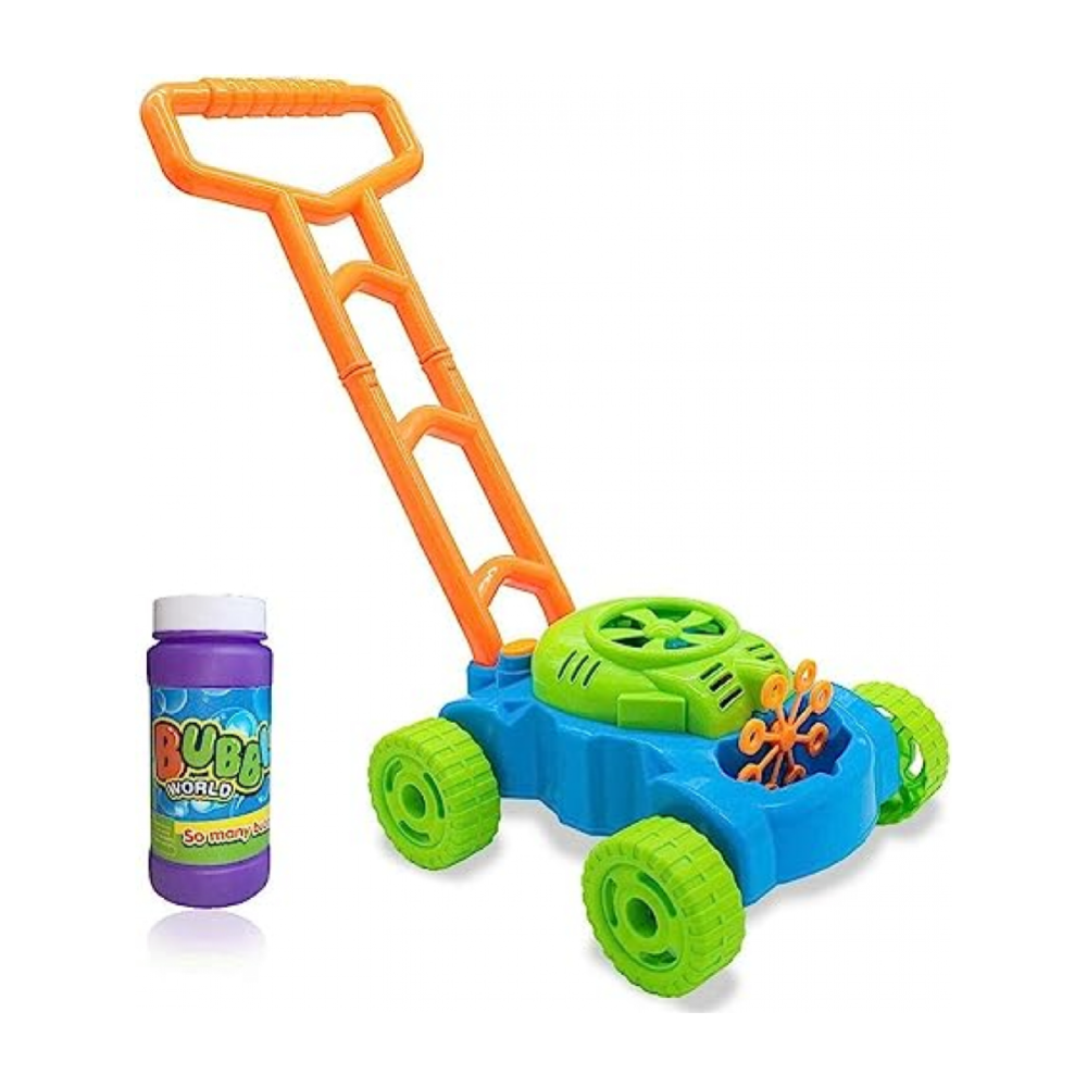 Lawn Bubble Mower Push Along Toy Lawnmower For Kids And Toddlers With