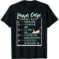 thumbnail image 1 of Lawn Care Hourly Rate Funny Lawn Mowing Gardener T-Shirt, 1 of 3