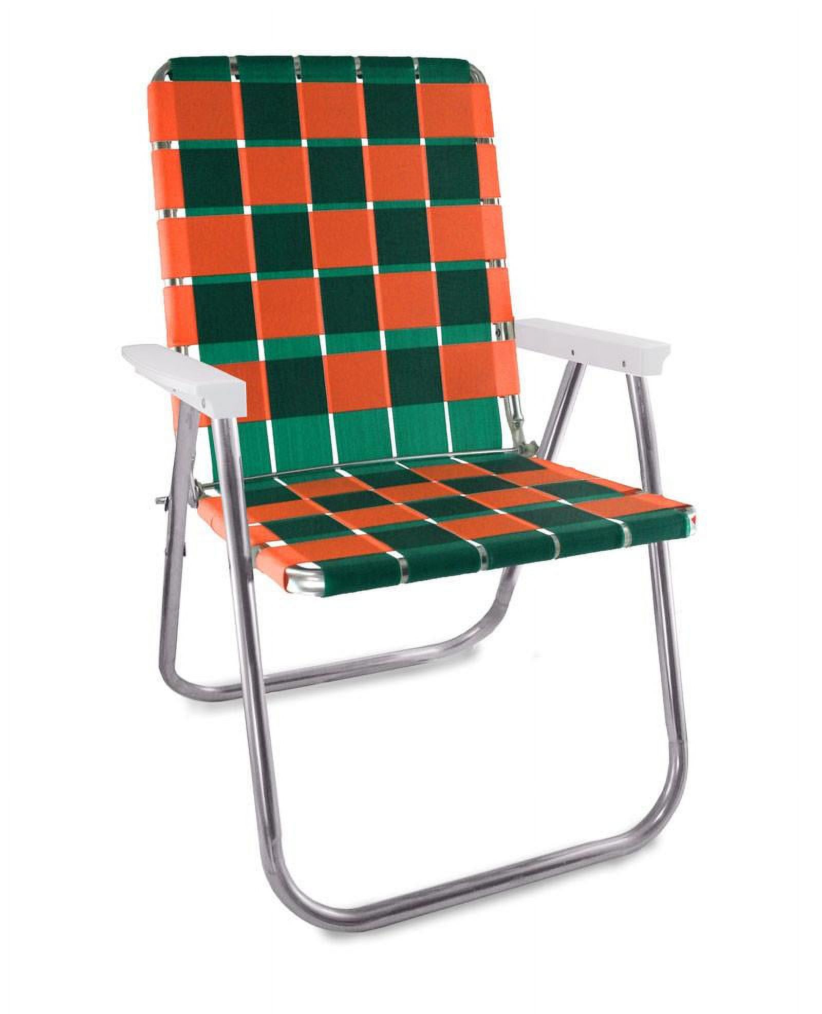 Lawn Chair USA American Made Folding Lightweight Aluminum Webbing Chair - image 1 of 7