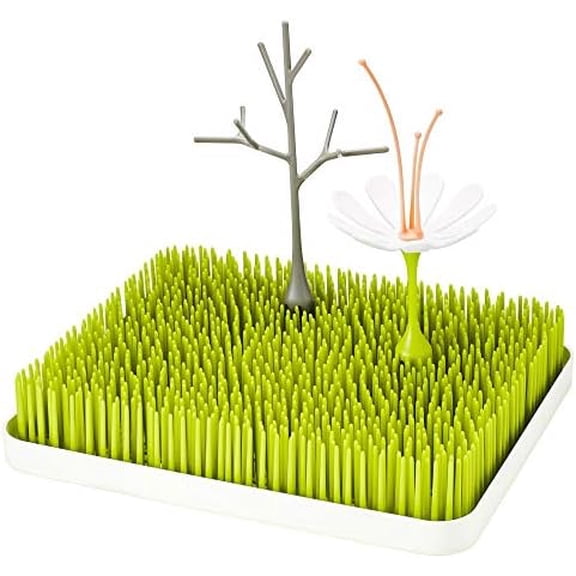 Lawn Countertop Baby Bottle Drying Rack Bundle - Includes Lawn, Twig, and Stem Baby Accessories - Baby Bottle Organizer and Storage - Baby Bottle-Feeding Supplies - 3 Count