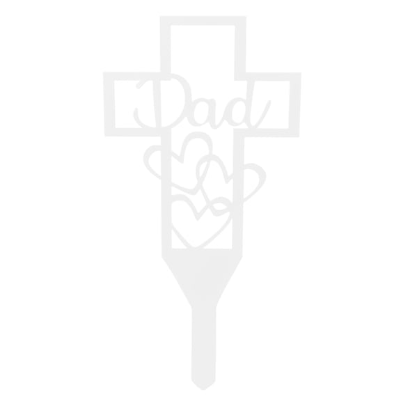 Lawn Dad Design Adornment Outdoor Cemetery Stake Creative Yard Art Ornament