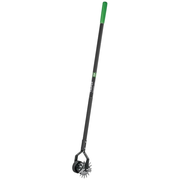 Lawn Edger, Dual Wheel Design, Fiberglass Handle with Non-Slip Grip, Manual Sidewalk & Garden Edging Tool XLMD