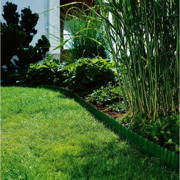 Lawn Edging 5.9in/9.84Yd Green Plastic Garden Border for Clean Tidy Yard