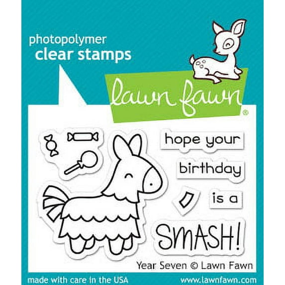 Lawn Fawn Clear Stamp Set - Year Seven