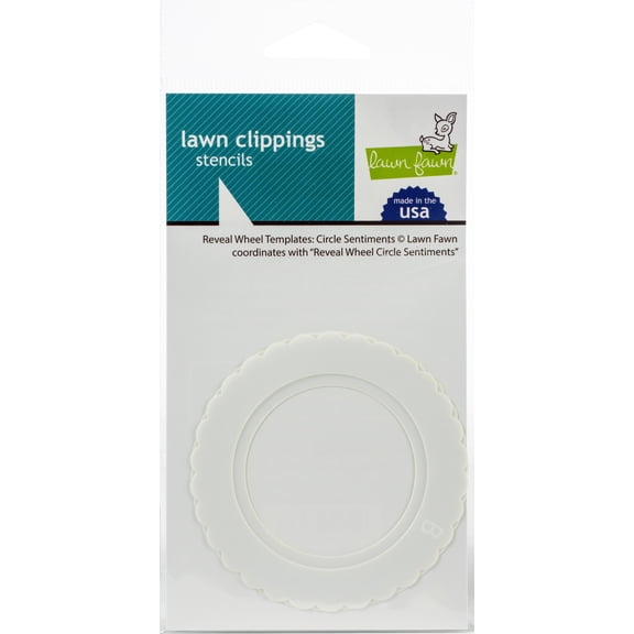 Lawn Fawn Lawn Clip Stencil Reveal Wheel Circ Sent