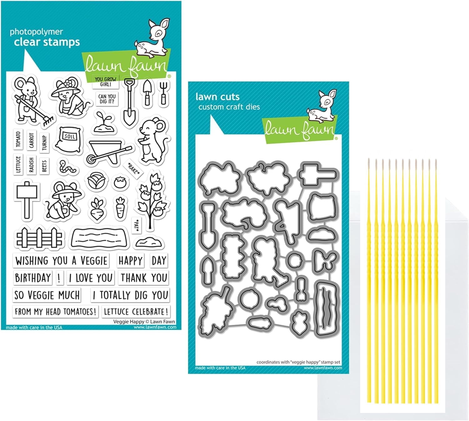 Lawn Fawn Pick Of The Patch Lawn Cuts – Craft Die Set For Die-Cutting Machines, Made In USA, Matching Stamp Available