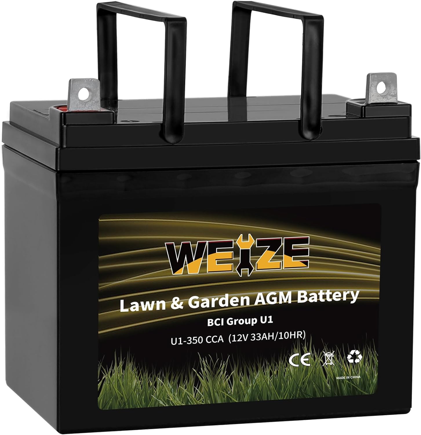 Lawn & Garden AGM Battery, 12V BCI Group U1 SLA Starting Battery for