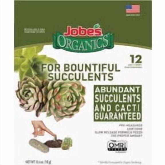 Lawn & Garden, LLC Jobe's Organics Fertilizer Spikes for Succulents - Pack of 16