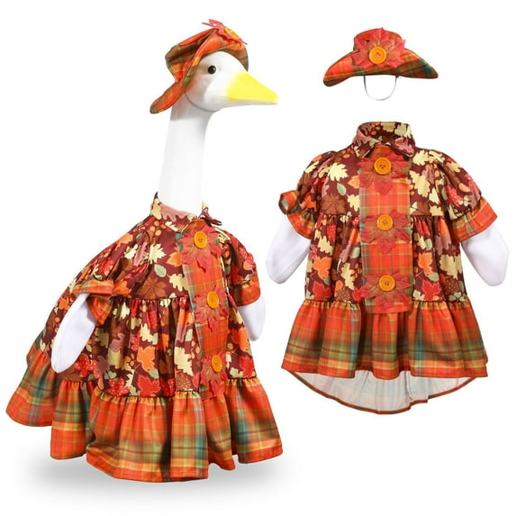Lawn Goose Clothes - Pet Dress - Cute & Eye - Catching Design to Liven Up Your Outdoor Space,Up Outfit for Yard & Porch Decoration