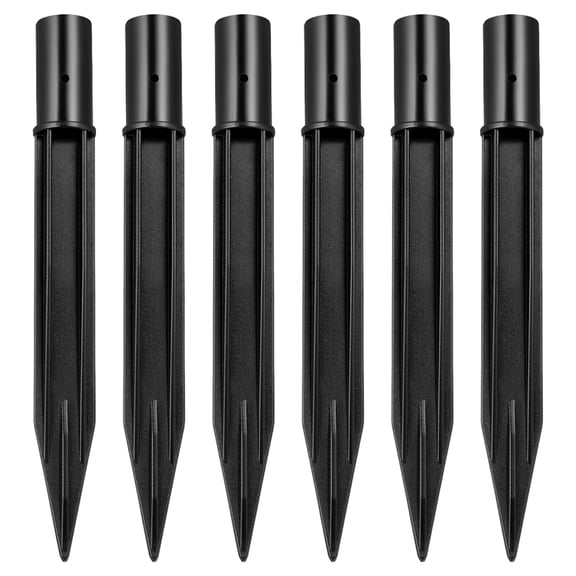 Lawn Lamp 6 Pcs Solar Light Pole Stakes Landscape Lights Powered Lantern Uplighting Outdoor Abs