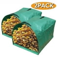thumbnail image 1 of Lawn and Leaf Bags Large Yard Dustpan-Type Garden Bags for Collecting Leaves Reuseable Trash Cans Outdoor Pool Leaf Waste Bag 53 Gallon Per Bag 2-Pack, 1 of 5
