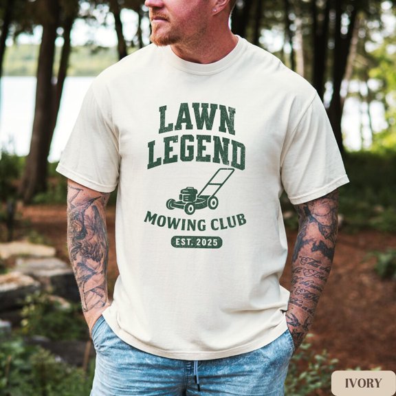 Lawn Legend Mowing Club Shirt, Men'S Tee, Funny Father'S Day Gift, Yard Work Shirt, Lawn Care Shirt, Lawn Guy Gift For Dad Unisex S-5XL Hot Trending Shirt, Vintage Birthday Gift